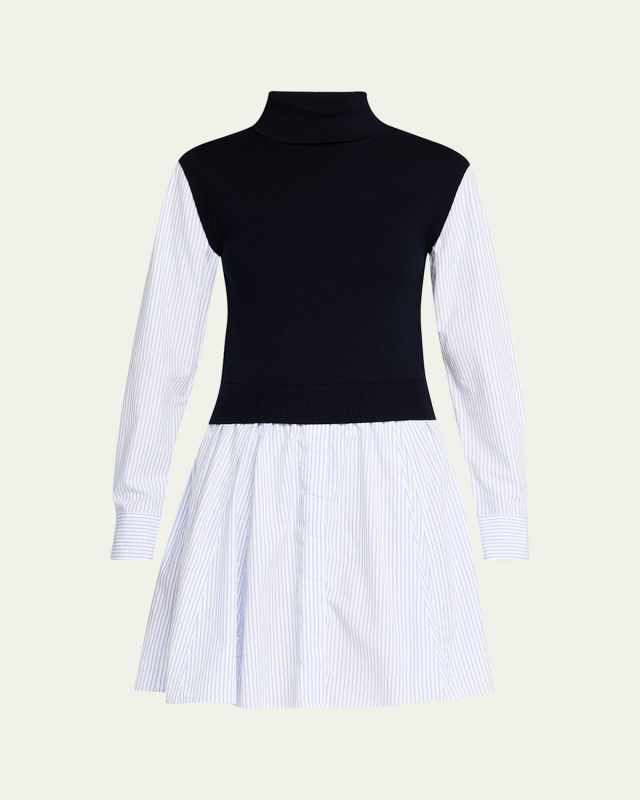 Cressida Mixed-Media Dress